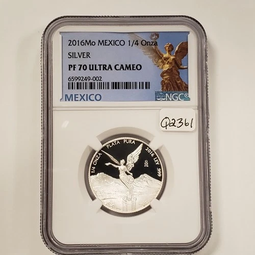 2016 Mo Mexico 1/4 oz .999 Silver Onza - NGC PF 70 UC - SKU-Q2361