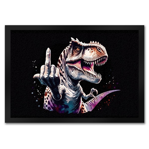 Dino Mittelfinger FußMatte In 35X50 Cm-image