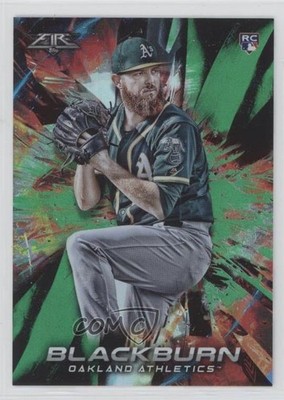 2018 Topps Fire Green 177/199 Paul Blackburn #102 Rookie RC b4d