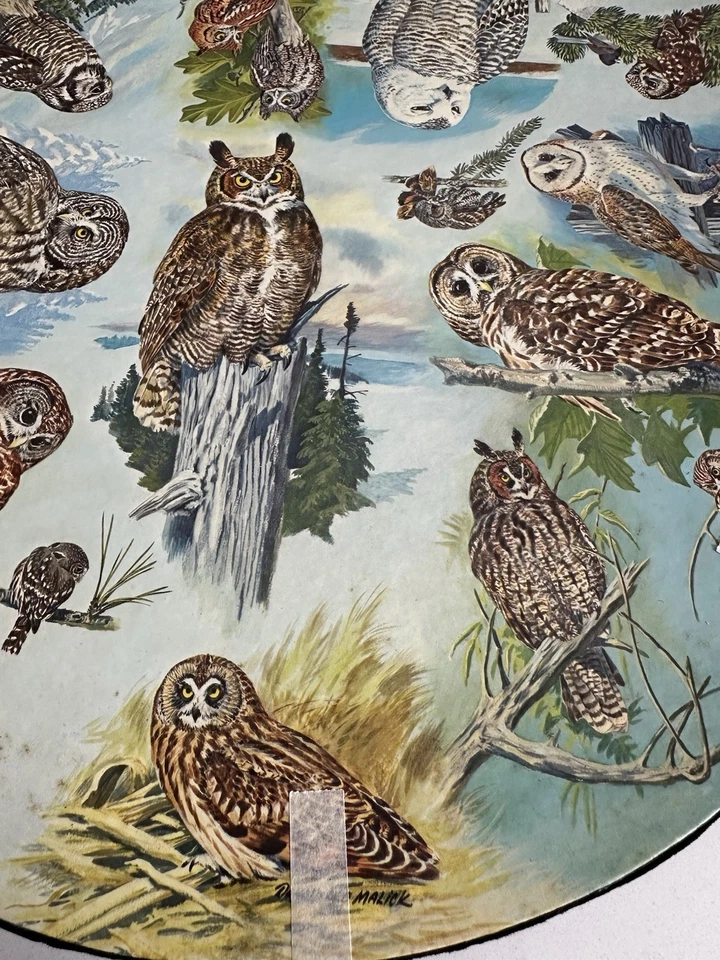Vintage Circular Springbok Jigsaw Puzzle – Owls 1973 500 Pieces Donald Leo Malik - Image 2 of 4