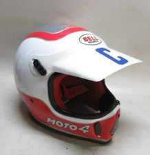 Vintage BELL MOTO4 Motocross Helmet Rick Johnson Damon Bradshaw