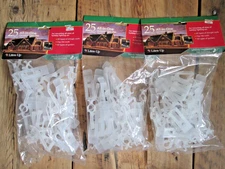 NEW Lites-up All-in-One Christmas Light Clips 2 Packs of 25 Each Gutters Roofs