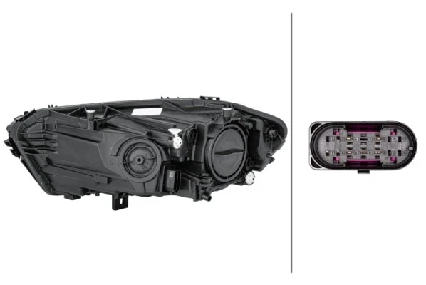 rechts HELLA 1EG 015 091-021 Hauptscheinwerfer für MERCEDES-BENZ,MERCEDES-BENZ ( - Imagem 2 de 2