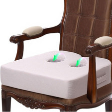 Memory Foam Coccyx Tailbone Pain Relief Cushion Office Chair Car Seat Pad -Black