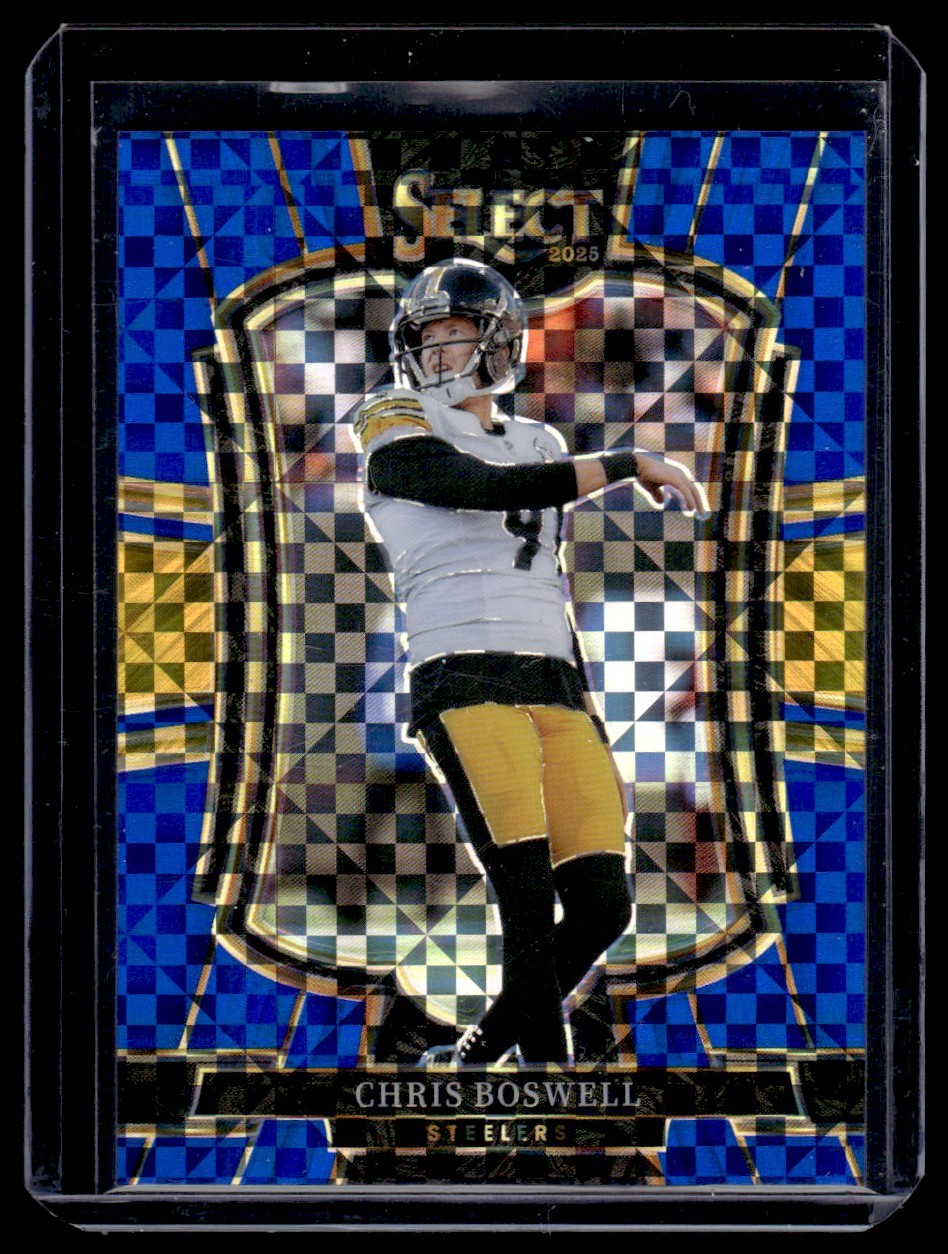 2025 Panini Select Blue Prizm Pittsburgh Steelers Chris Boswell #151 035/175 0