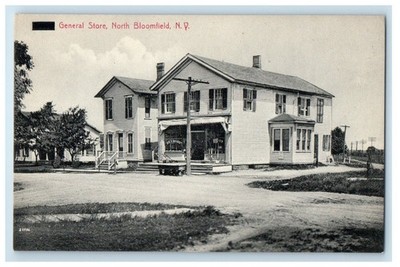 c1910's General Store Dry Goods Wagon North Bloomfield New York NY Postcard