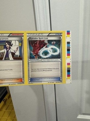 Pokemon Cropped Uncut Sheet #6 11-card strip 2016