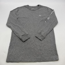 Tommy Bahama Sweatshirt Youth Boys L 14/16Y Gray Logo 100 Cotton. 45452