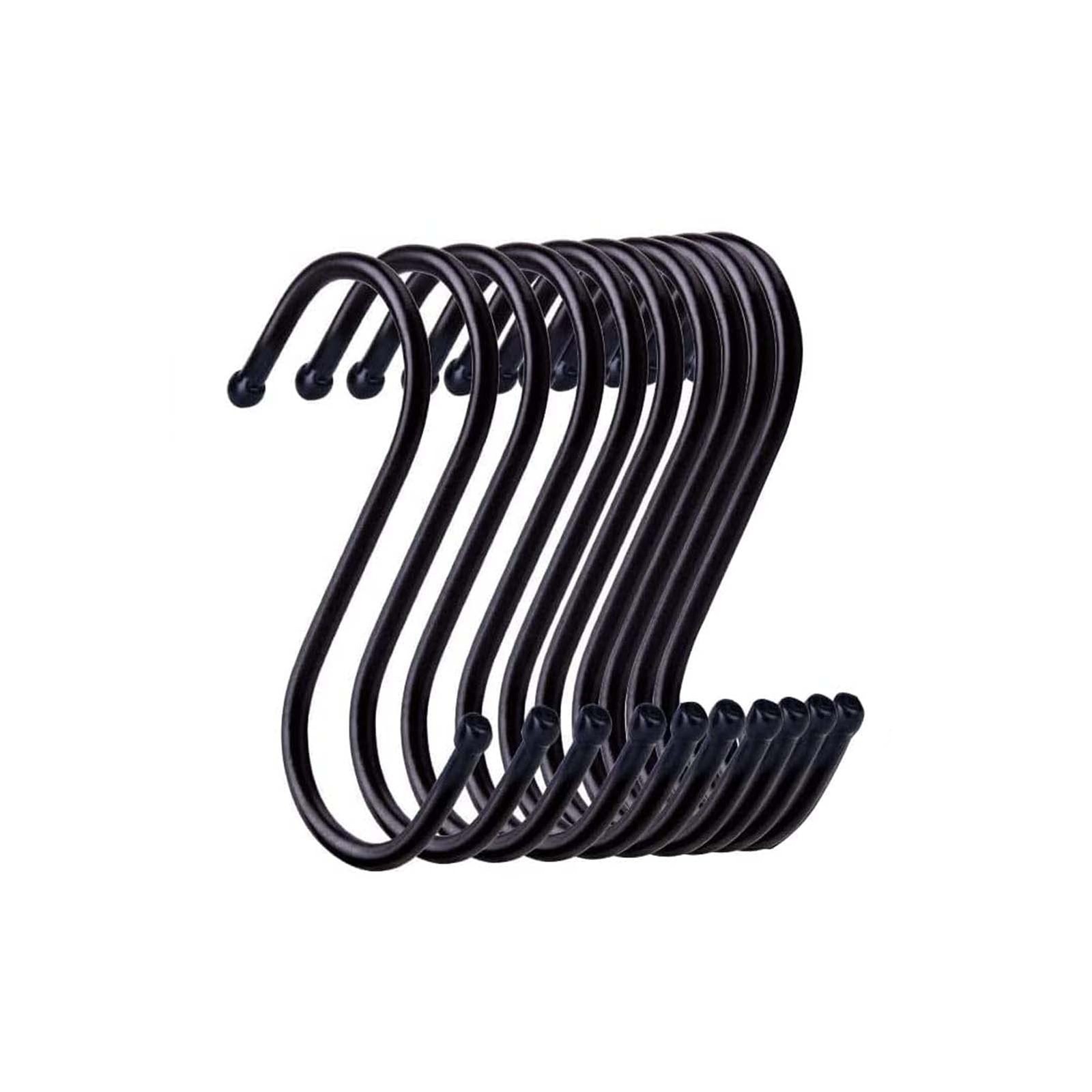Yesmin 10 Pack in S Shaped Hooks Hanging Hooks Hangers for Bathroom Bedroom