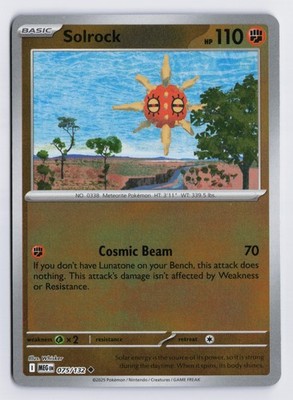 Solrock - MEG #075/132 ME01: Mega Evolution Reverse Holofoil NM