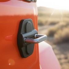 No-Glue Installation Black Door Lock Covers for Jeep Wrangler JL & JT 4-Pack