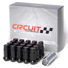 20 Piece Forged Steel Hex Lug Nut 12x1.5 Black