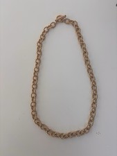 Sophisticated 30-Inch Twisted Gold-Tone Rope Chain Necklace