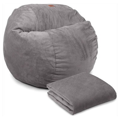 Chenille Bean Bag Cover (Bean Bag Sold Separately)-Cover for Convertible Bean...