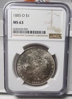 1885-O Morgan Silver Dollar $1 NGC MS63 LOWEST PRICE ON EBAY🔥