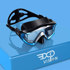 Adult Pano 3 Scuba Diving Mask, Tempered Glass Snorkel Mask Anti-Fog Swim Mask N