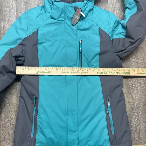 Below Zero by Rothschild Damen Medium Skijacke 3 in 1 Kapuze mehrfarbig türkis 299 $ - Bild 3 von 15