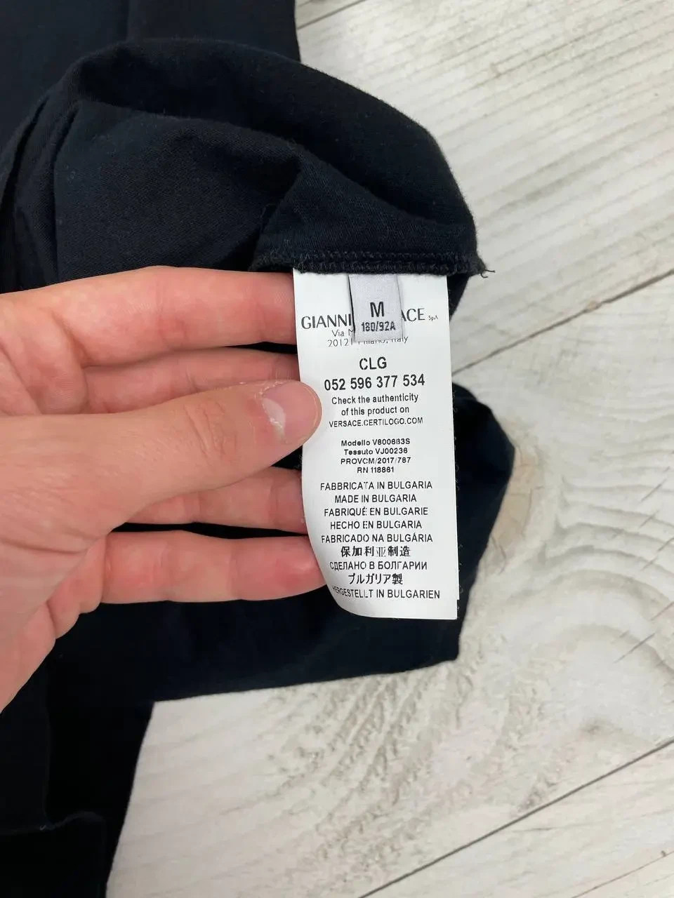 Versace Collection Black Baroque Moroccan Print T… - image 9