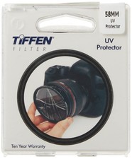 Tiffen Slim 58mm UV Clear Optical Camera Lens Filter Protection Cover