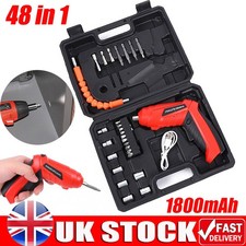 Cordless Drill Electric Screwdriver Rechargeable Small Handheld Drill 48 PCS/SET