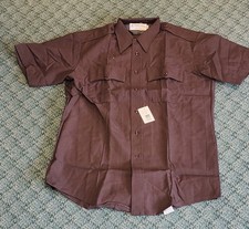 Horace Small Uniform Shirt Dark Brown Long or Short Sleeves