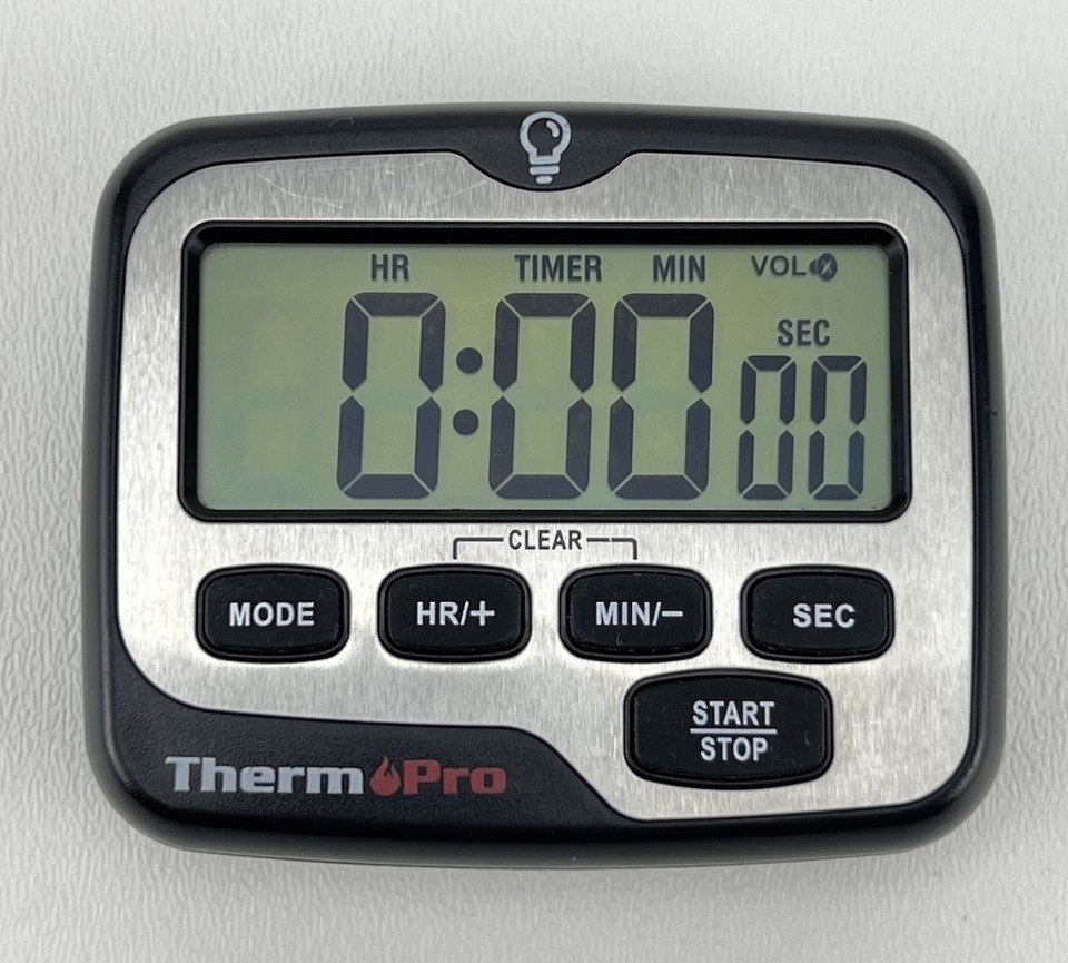 ThermoPro Kitchen Timer & Clock Digital Cooking Timer w Large LCD ...