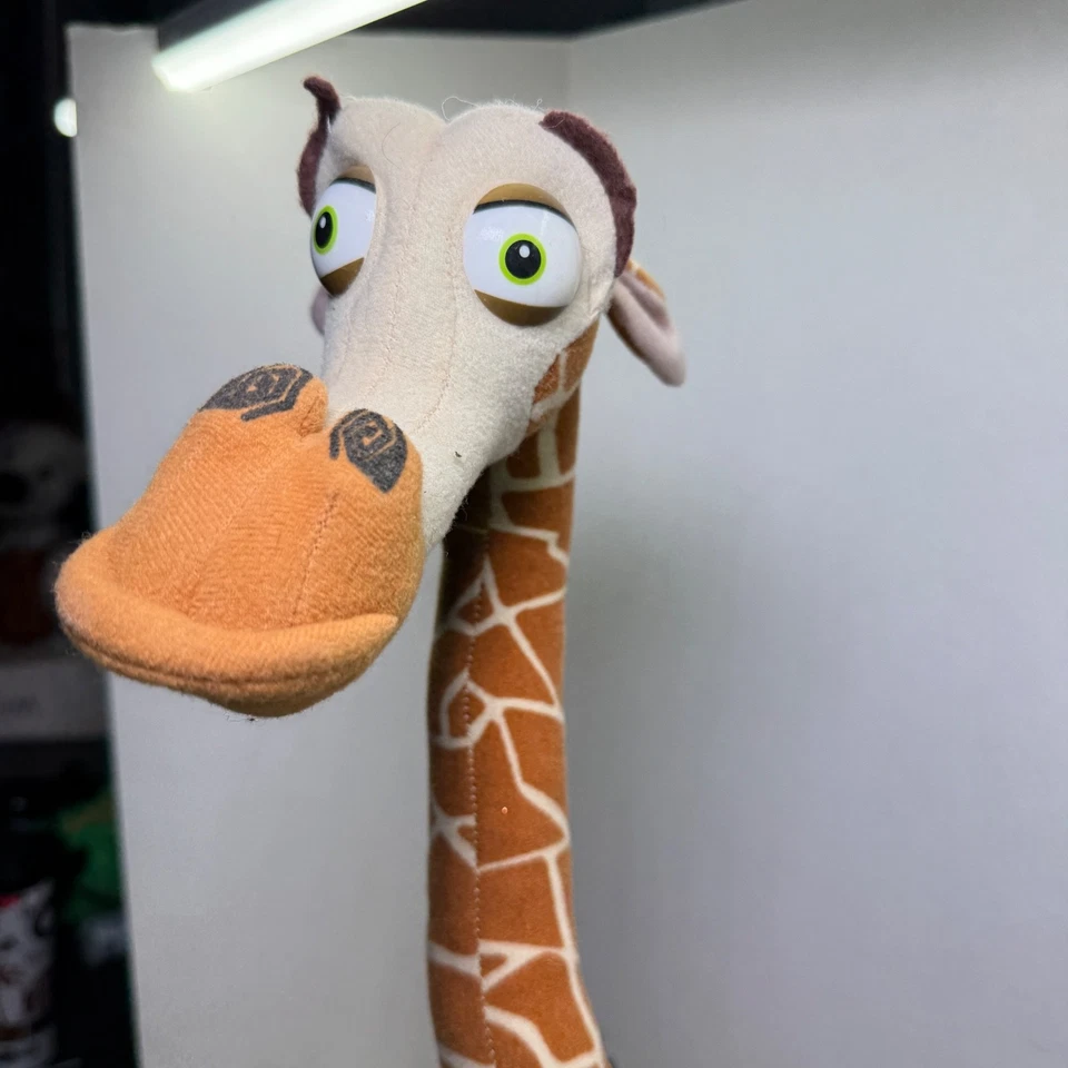 Dreamworks Naco Melman Giraffe Madagascar Stuffed Plush 26” Poseable - Image 3 of 4