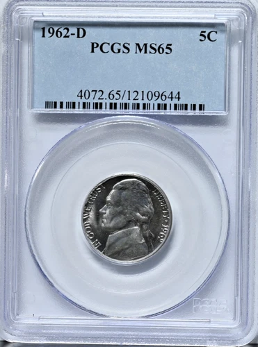 Photo of a 1962-D Jefferson Nickel from an eBay listing that sold on Jul 20, 2026