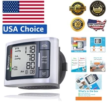 iProven Compact Wrist Blood Pressure Monitor with Color-Coded Display & Alerts