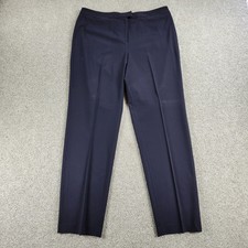 Talbots Womens Dress Pants 12 Black Tapered Stretch Career Business Office