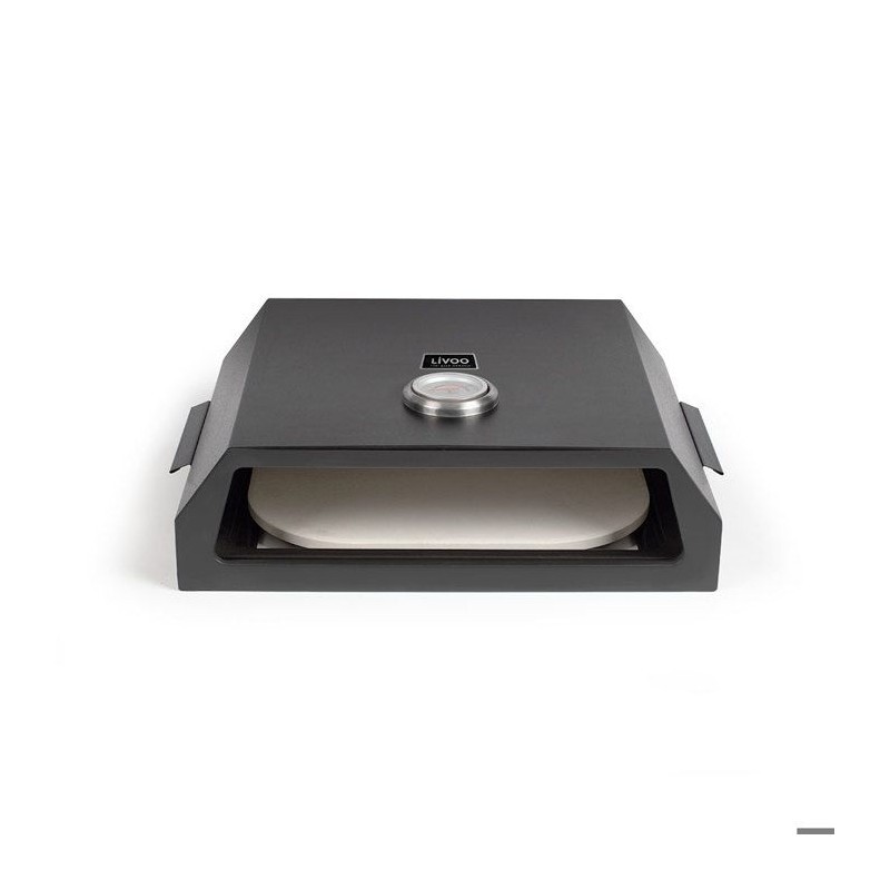 Four à pizza LIVOO GS149 cloche inox amovible pour cuisson barbecue extérieur