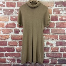 Banana Republic Sweater Dress Womens M Brown Wool Blend Casual Career Knit