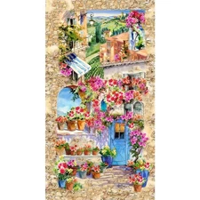 Tuscany Scene - 24" panel - Continuous panels available.