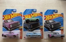 Hot Wheels 83 Silverado and 62 Chevy Pickup Lot Of 4