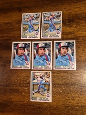 Lot Of 6 1982 O Pee Chee Montreal Expos Cards; 2 Raines 2 Carters & 1 Dawson