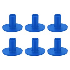Rubber Golf Practice Tee, Driving Tee 1.4 Inch  6 Pack  Rubber  Blue