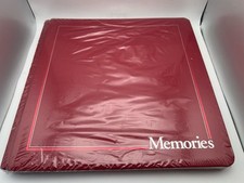 Creative Memories Red Memories School Scrapbook Old Style 12x12 Strap Hinge