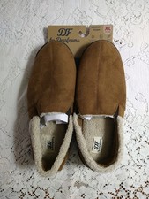 DF by Dearfoams Men's Lounge Slip-on Clog Slippers Size XL 13-14 Chestnut