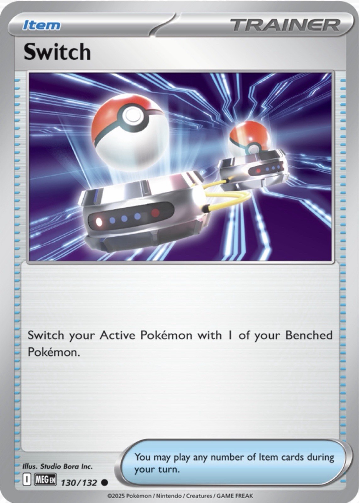 Switch 130/132 Pokémon ME01: Mega Evolution Common Reverse Holo 2025 NM