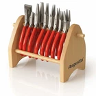 Pliers pliers set 9 x Augusta watchmaker pliers side cutters on wooden stand