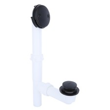 Danco 12099 Touch-Toe Tub Drain Kit Matte Black, Bathroom Sink Replacement