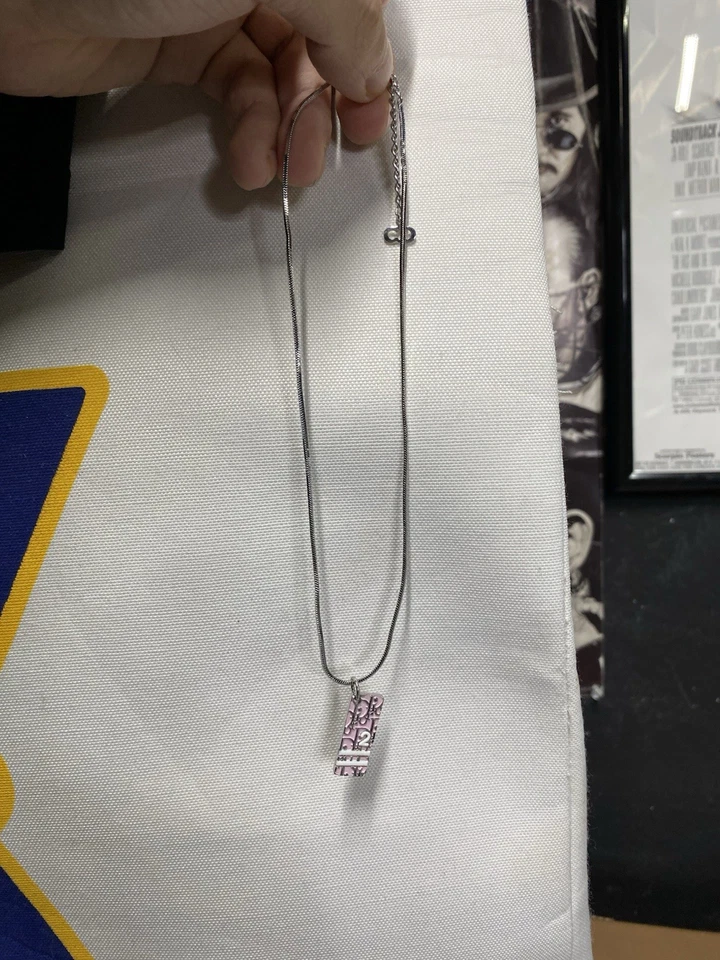 Collar Christian Dior Trotter Rosa Cadena Dior Usado  Foto 2 de 4