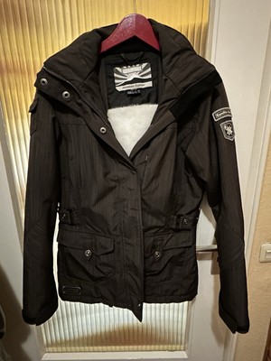 Schicke Herbst-Winterjacke von Killtec (Kurzform), gefüttert Kapuze Gr 38