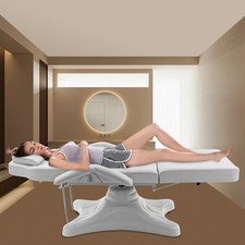 360  Rotating Hydraulic Facial Bed Salon Adjustable Tattoo Chair Massage Table 
