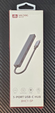 San Zang Master 5 Port USB-C Hub PD 60W Grey #BHC-5P-GY-US