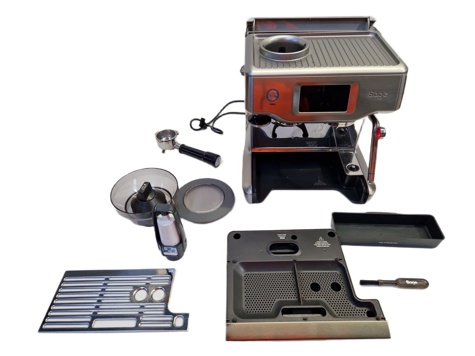 Sage SES880BSS The Barista Touch Bean Coffee Machine (Marks/Missing Items)