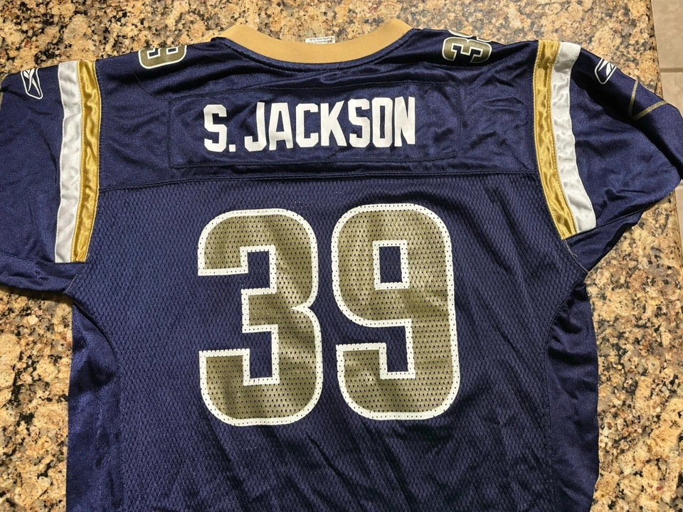 CAMISETA DE FÚTBOL AMERICANO HOMBRE REEBOK ST LOUIS RAMS STEVEN JACKSON #39 NFL TALLA XL Foto 2 de 4