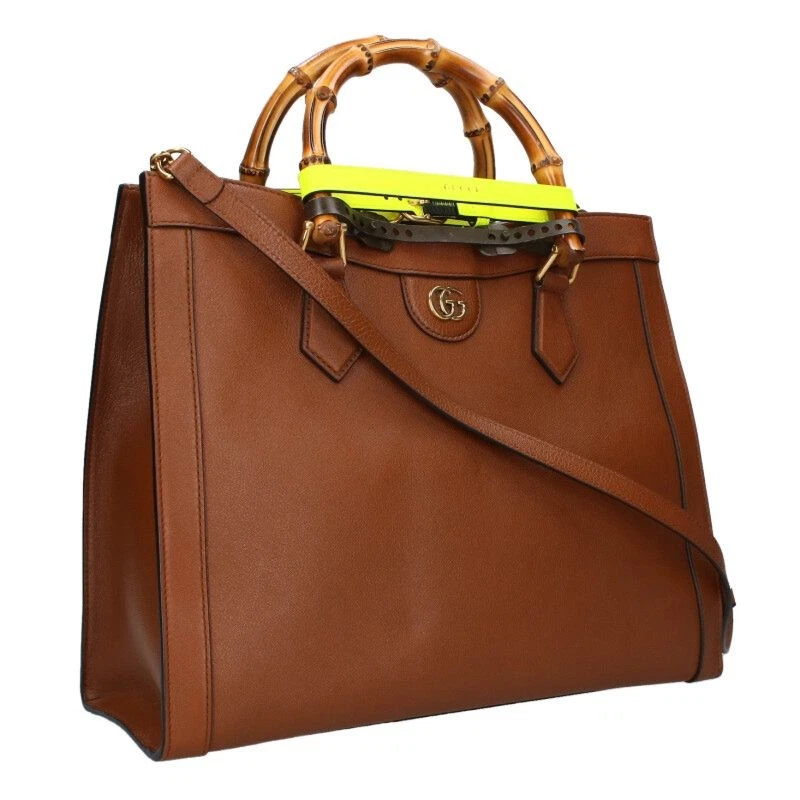 Gucci 655658 Sac fourre tout bambou 2 voies marron 101142 HJ12 accessoires