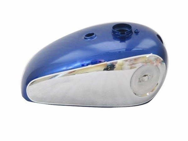 BSA Gold Star Scrambles Catalina Blau Bemalt Chrom Fuel Petrol Tank 2 GAL S2U-image