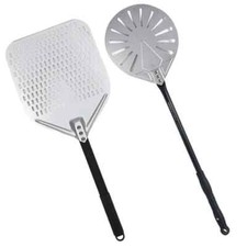 9 Inch Perforated Pizza Turning Peel with Rectangular Pizza Peel Set